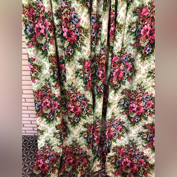 70/80's Floral Curtains - 78" long - Bedroom Drapes - Floral Drapes - 80's Decor - Picture 7 of 11